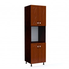 Soldat 60 cu 4 usi cu spatiu cuptor Zebra MDF frunza cedru